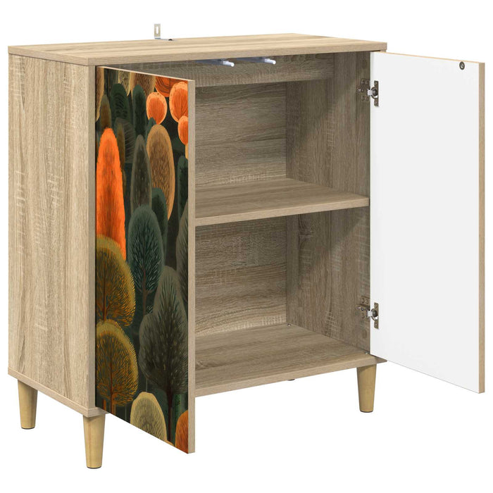 Bufet ZAANDAM Sonoma 69 x 33 x 75 cm Lemn prelucrat WALTI