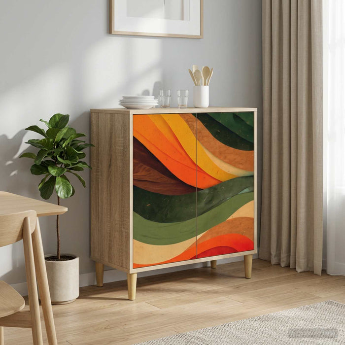 Bufet BONN Sonoma 69 x 33 x 75 cm Lemn prelucrat WALTI
