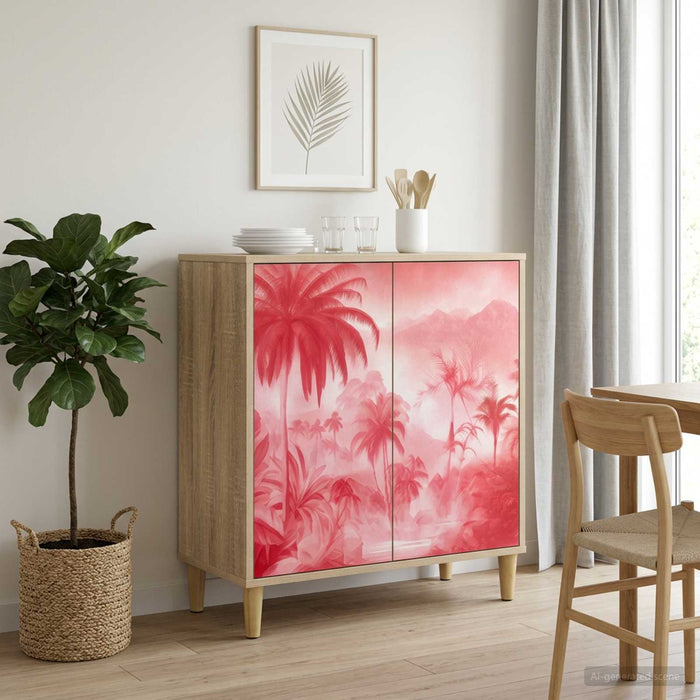 Bufet AACHEN Sonoma 69 x 33 x 75 cm Lemn prelucrat WALTI