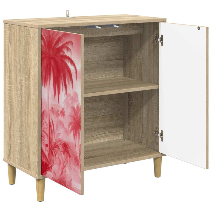 Bufet AACHEN Sonoma 69 x 33 x 75 cm Lemn prelucrat WALTI