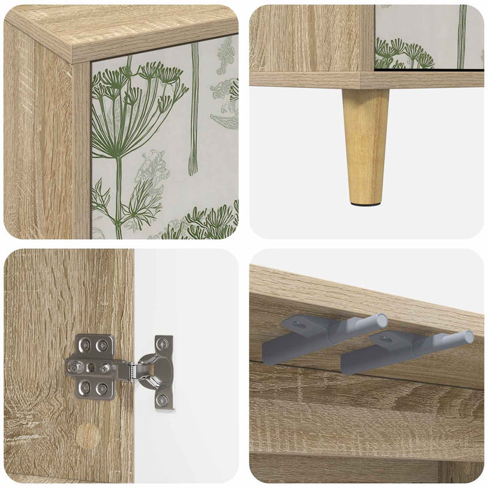 Bufet GOTHA Sonoma 69 x 33 x 75 cm Lemn prelucrat WALTI