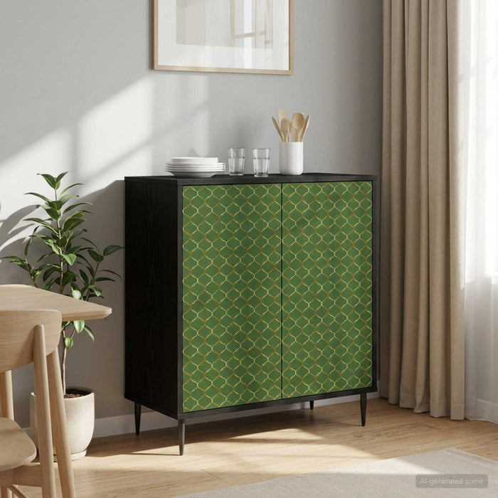 Bufet GELEEN Stejar Negru 69 x 33 x 76 cm Lemn prelucrat WALTI