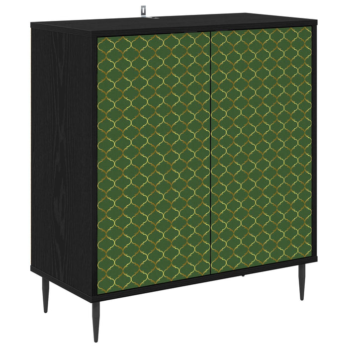 Bufet GELEEN Stejar Negru 69 x 33 x 76 cm Lemn prelucrat WALTI