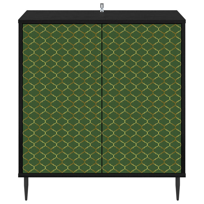Bufet GELEEN Stejar Negru 69 x 33 x 76 cm Lemn prelucrat WALTI