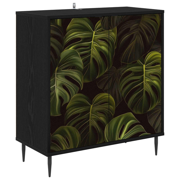 Bufet ELBURG Stejar Negru 69 x 33 x 76 cm Lemn prelucrat WALTI