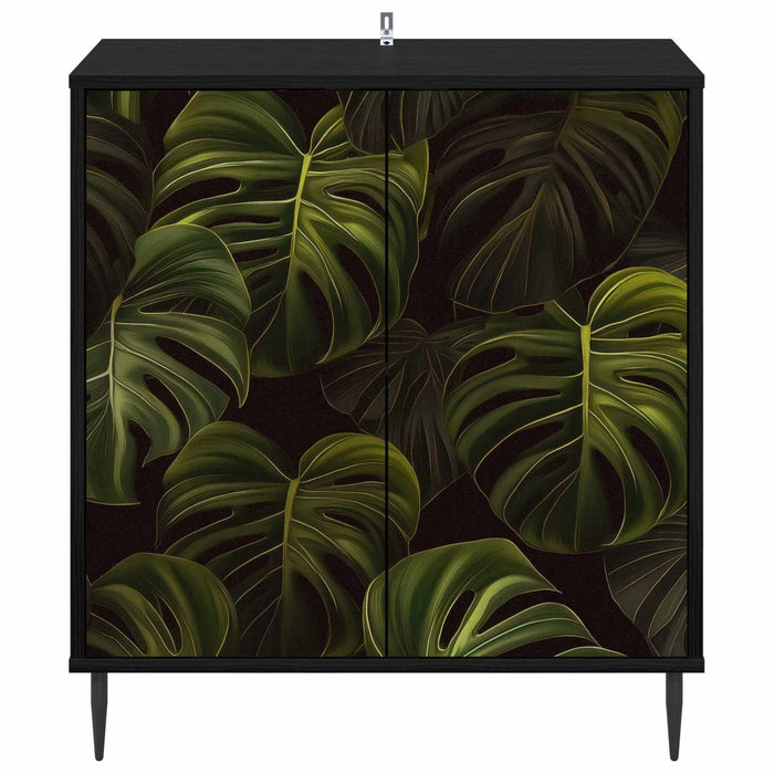 Bufet ELBURG Stejar Negru 69 x 33 x 76 cm Lemn prelucrat WALTI