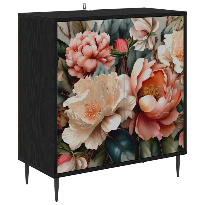 Bufet BORNE Stejar Negru 69 x 33 x 76 cm Lemn prelucrat WALTI
