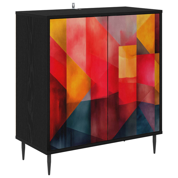 Bufet HEESCH Stejar Negru 69 x 33 x 76 cm Lemn prelucrat WALTI