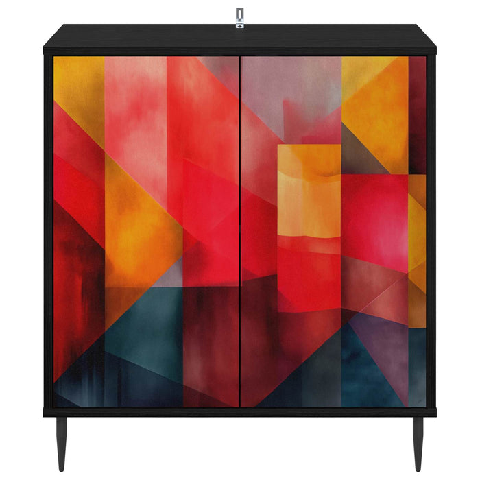 Bufet HEESCH Stejar Negru 69 x 33 x 76 cm Lemn prelucrat WALTI
