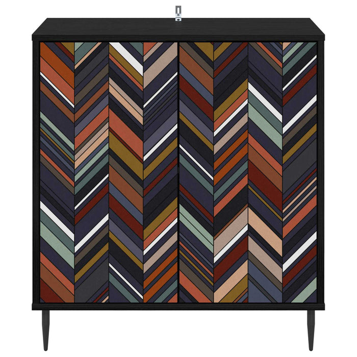 Bufet OMMEN Stejar Negru 69 x 33 x 76 cm Lemn prelucrat WALTI