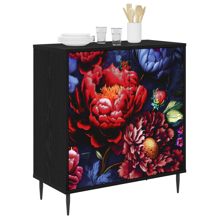 Bufet KIEL Stejar Negru 69 x 33 x 76 cm Lemn prelucrat WALTI