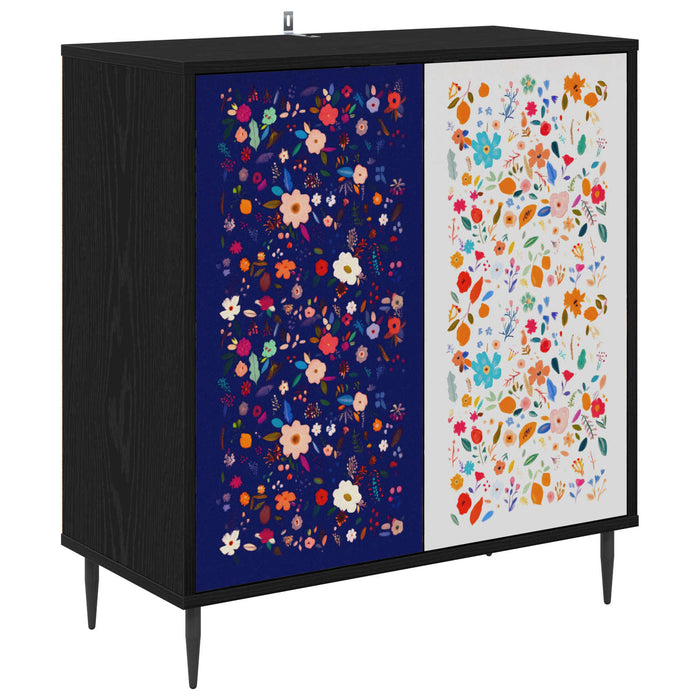 Bufet MAINZ Stejar Negru 69 x 33 x 76 cm Lemn prelucrat WALTI