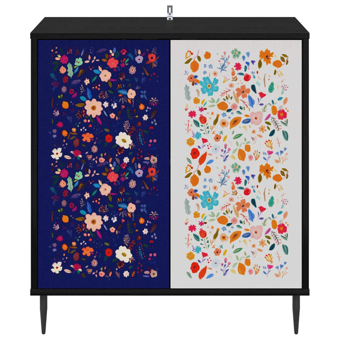 Bufet MAINZ Stejar Negru 69 x 33 x 76 cm Lemn prelucrat WALTI