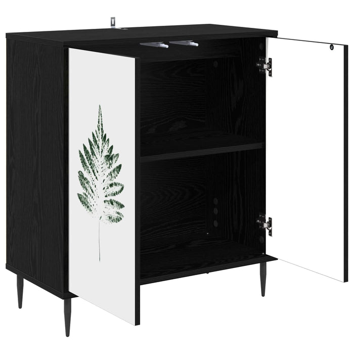 Bufet HANAU Stejar Negru 69 x 33 x 76 cm Lemn prelucrat WALTI