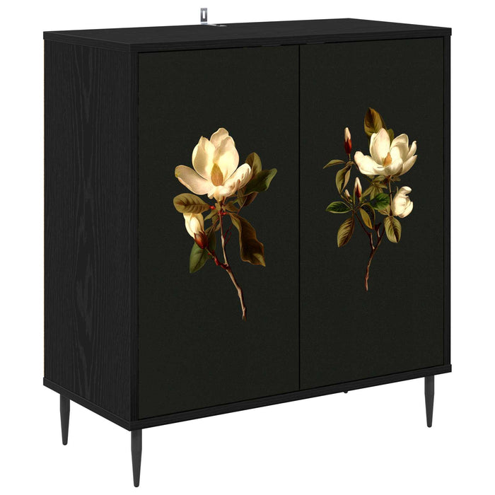 Bufet BREMEN Stejar Negru 69 x 33 x 76 cm Lemn prelucrat WALTI