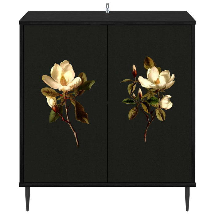 Bufet BREMEN Stejar Negru 69 x 33 x 76 cm Lemn prelucrat WALTI