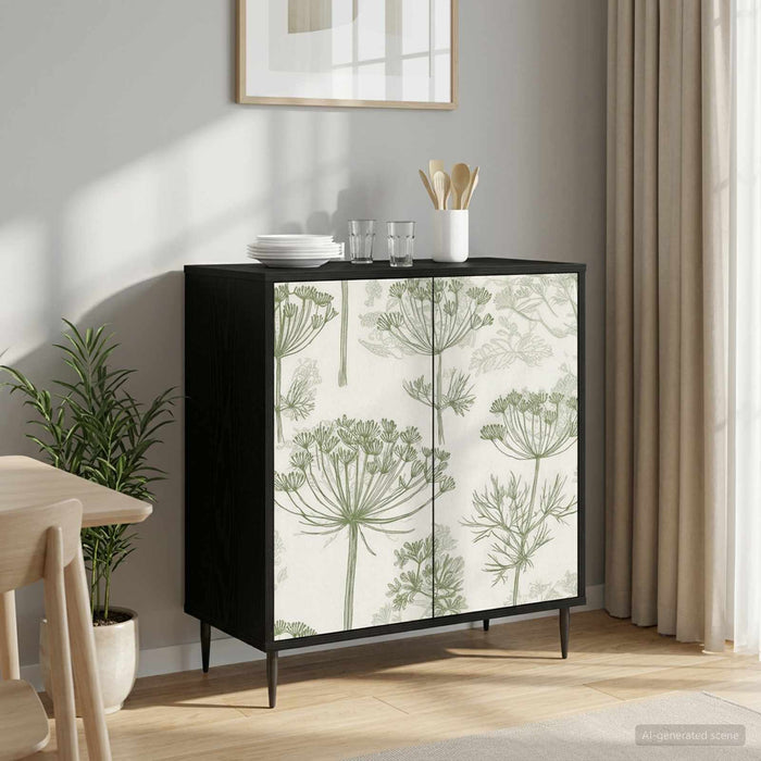 Bufet GOTHA Stejar Negru 69 x 33 x 76 cm Lemn prelucrat WALTI