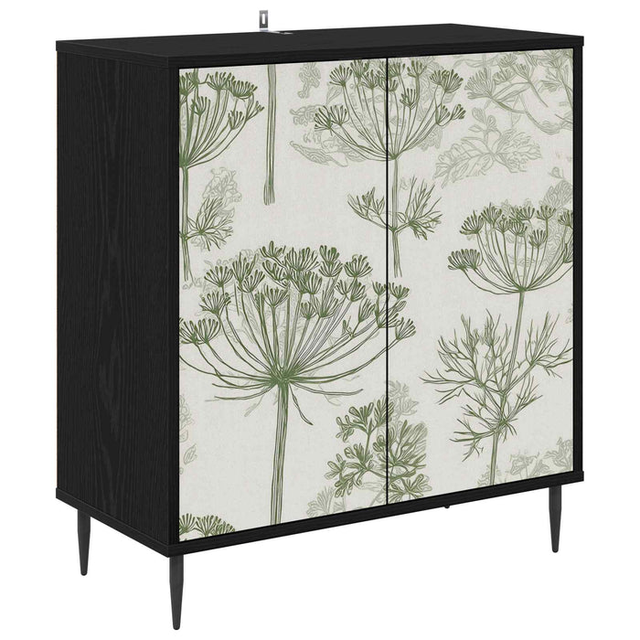 Bufet GOTHA Stejar Negru 69 x 33 x 76 cm Lemn prelucrat WALTI