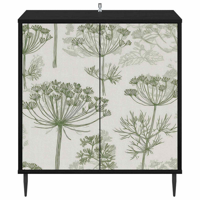 Bufet GOTHA Stejar Negru 69 x 33 x 76 cm Lemn prelucrat WALTI
