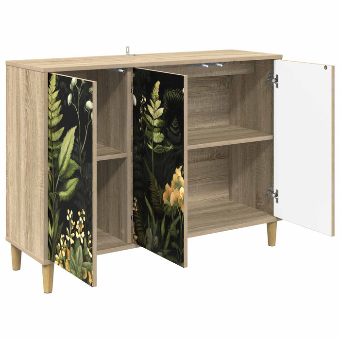 Bufet RHENEN Sonoma 102 x 33 x 75 cm Lemn prelucrat WALTI