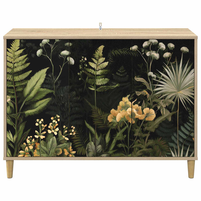 Bufet RHENEN Sonoma 102 x 33 x 75 cm Lemn prelucrat WALTI