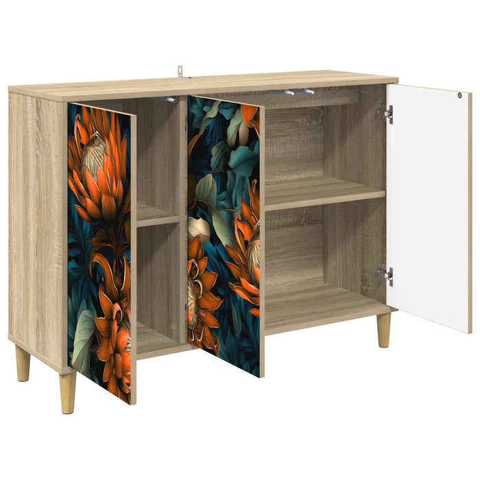 Bufet LOCHEM Sonoma 102 x 33 x 75 cm Lemn prelucrat WALTI