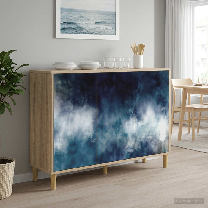 Bufet RAALTE Sonoma 102 x 33 x 75 cm Lemn prelucrat WALTI
