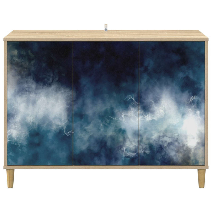 Bufet RAALTE Sonoma 102 x 33 x 75 cm Lemn prelucrat WALTI