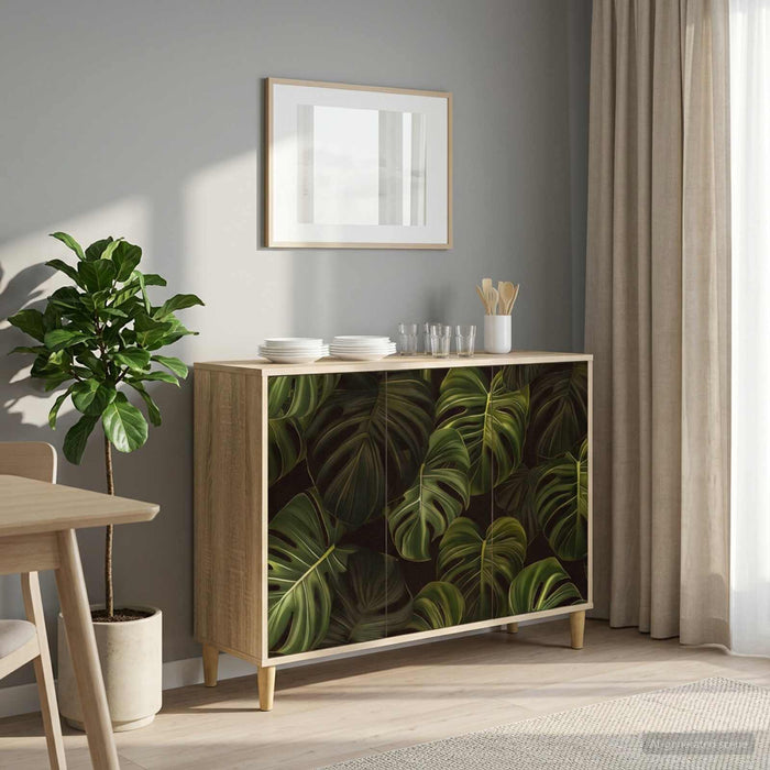 Bufet ELBURG Sonoma 102 x 33 x 75 cm Lemn prelucrat WALTI