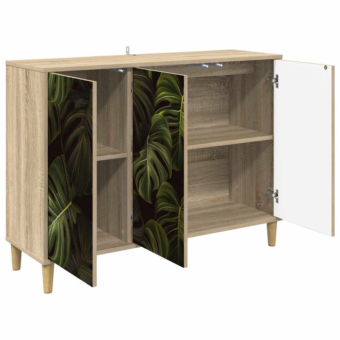 Bufet ELBURG Sonoma 102 x 33 x 75 cm Lemn prelucrat WALTI