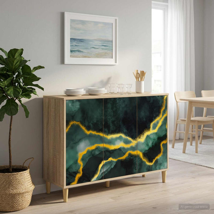 Bufet WIJHE Sonoma 102 x 33 x 75 cm Lemn prelucrat WALTI