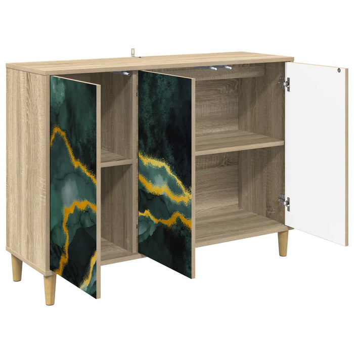 Bufet WIJHE Sonoma 102 x 33 x 75 cm Lemn prelucrat WALTI