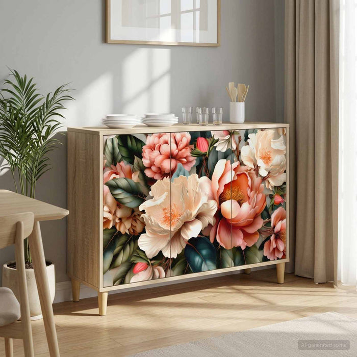 Bufet BORNE Sonoma 102 x 33 x 75 cm Lemn prelucrat WALTI