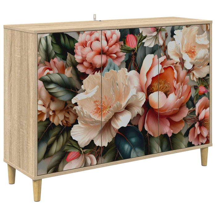 Bufet BORNE Sonoma 102 x 33 x 75 cm Lemn prelucrat WALTI
