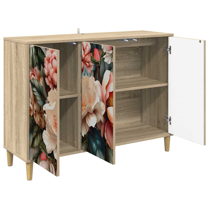 Bufet BORNE Sonoma 102 x 33 x 75 cm Lemn prelucrat WALTI