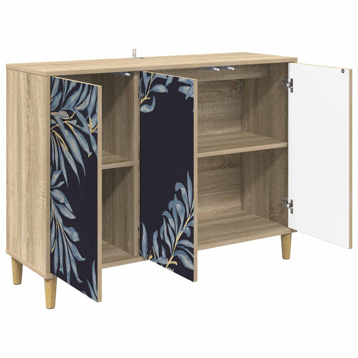 Bufet DOKKUM Sonoma 102 x 33 x 75 cm Lemn prelucrat WALTI