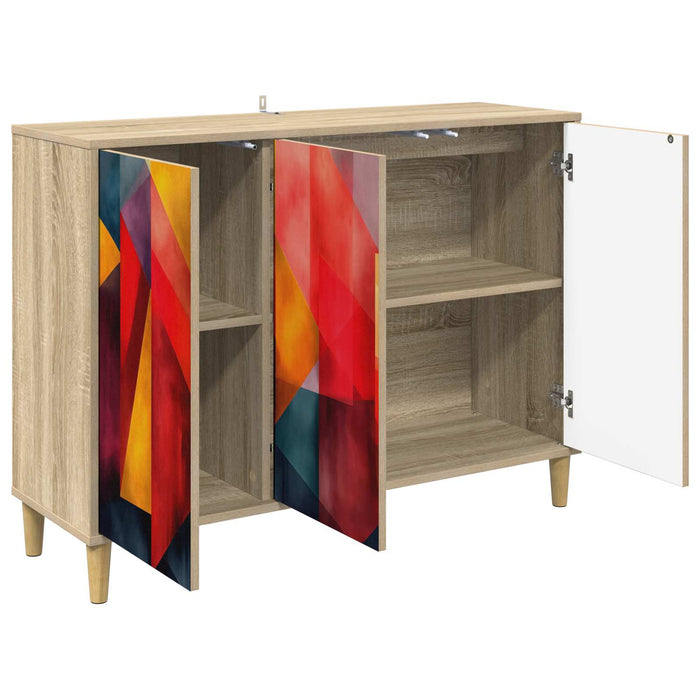 Bufet HEESCH Sonoma 102 x 33 x 75 cm Lemn prelucrat WALTI