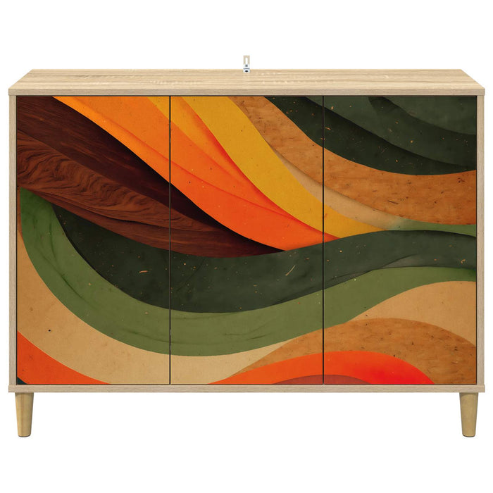 Bufet BONN Sonoma 102 x 33 x 75 cm Lemn prelucrat WALTI