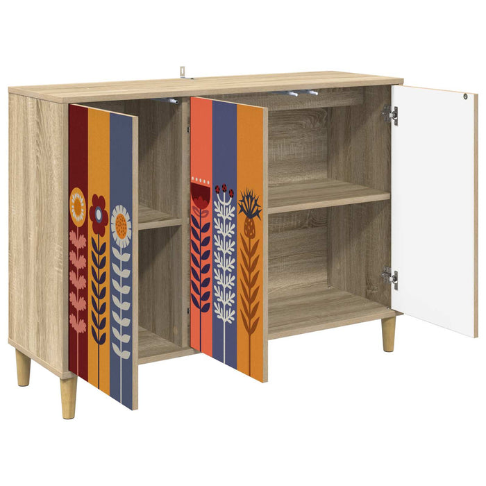 Bufet ESSEN Sonoma 102 x 33 x 75 cm Lemn prelucrat WALTI