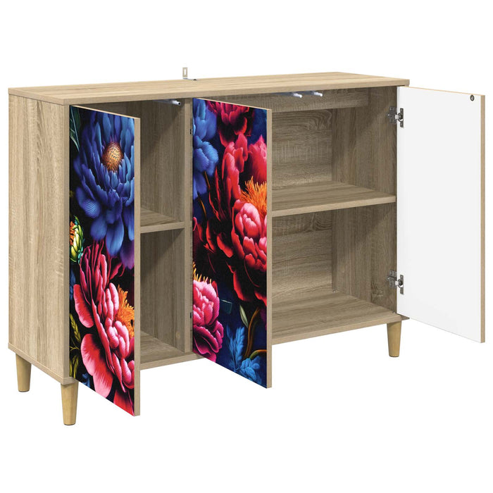 Bufet KIEL Sonoma 102 x 33 x 75 cm Lemn prelucrat WALTI