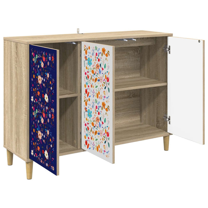 Bufet MAINZ Sonoma 102 x 33 x 75 cm Lemn prelucrat WALTI