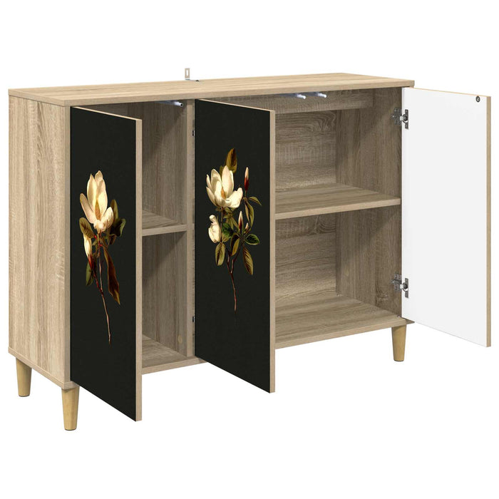 Bufet BREMEN Sonoma 102 x 33 x 75 cm Lemn prelucrat WALTI