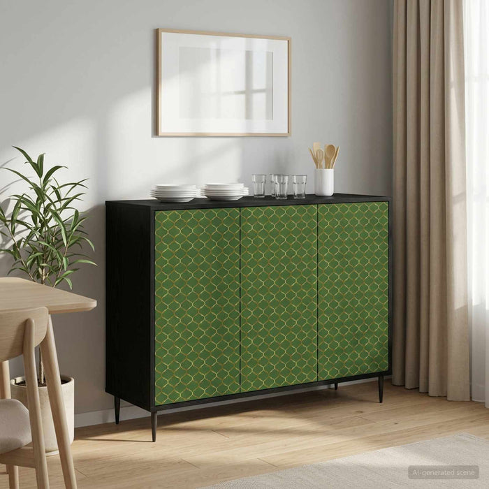 Bufet GELEEN Stejar Negru 102 x 33 x 76 cm Lemn prelucrat WALTI
