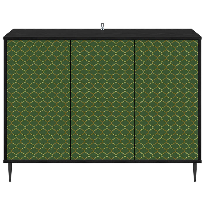 Bufet GELEEN Stejar Negru 102 x 33 x 76 cm Lemn prelucrat WALTI