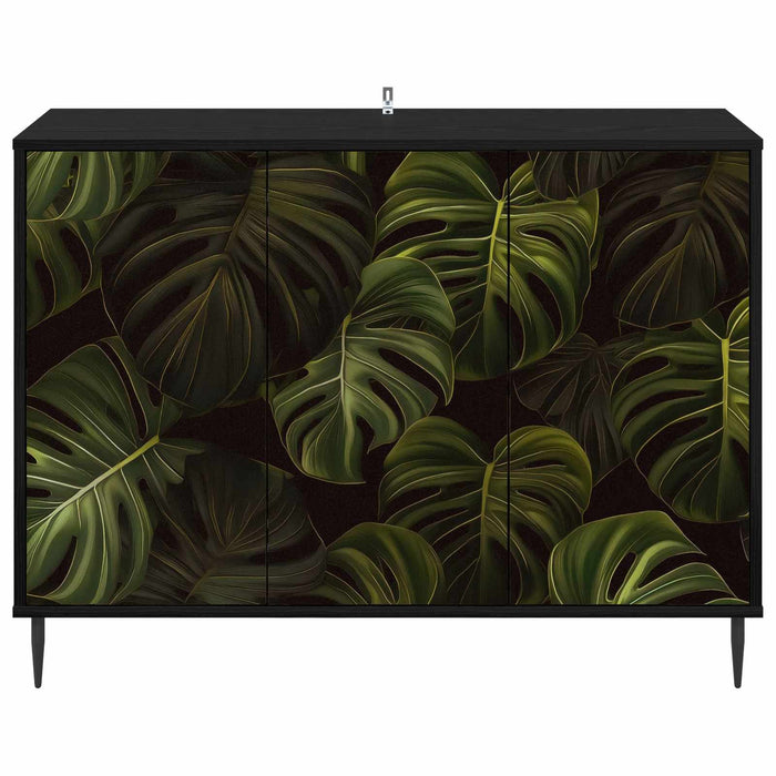 Bufet ELBURG Stejar Negru 102 x 33 x 76 cm Lemn prelucrat WALTI
