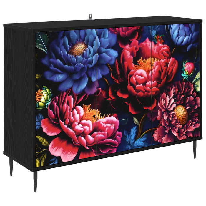 Bufet KIEL Stejar Negru 102 x 33 x 76 cm Lemn prelucrat WALTI