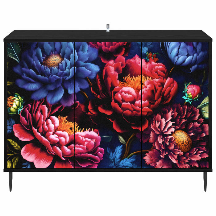 Bufet KIEL Stejar Negru 102 x 33 x 76 cm Lemn prelucrat WALTI