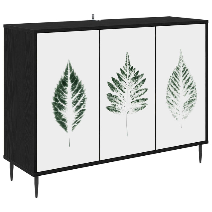 Bufet HANAU Stejar Negru 102 x 33 x 76 cm Lemn prelucrat WALTI
