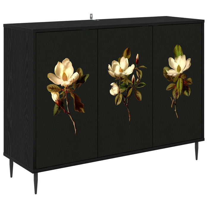 Bufet BREMEN Stejar Negru 102 x 33 x 76 cm Lemn prelucrat WALTI