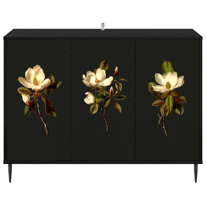 Bufet BREMEN Stejar Negru 102 x 33 x 76 cm Lemn prelucrat WALTI